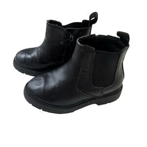 Wonder Nation Toddler Girl Size 8 Black Zip-Up Boots